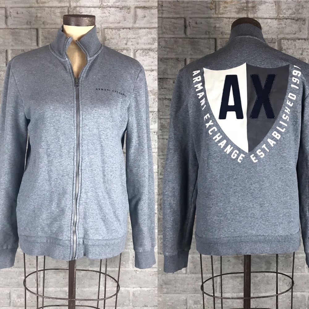 A/X Grey large logo in the back grey size S